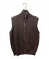 ZEGNA（ゼニア）の古着「ハーフジップノースリーブニット D-TK-6297」｜ブラウン