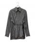 MM6 Maison Margiela（エムエムシックスメゾンマルジェラ）の古着「ストライプロングスリーブシャツ　S32DL0223」｜グレー