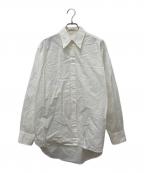 MM6 Maison Margielaエムエムシックスメゾンマルジェラ）の古着「ベルト付き長袖シャツ　S32DL0223」｜ホワイト