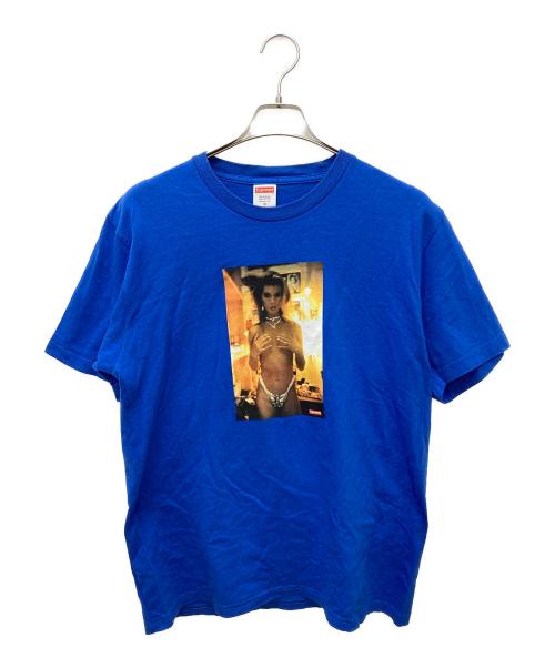 SUPREME（シュプリーム）SUPREME (シュプリーム) Nan Goldin in Rhinestone Tee ブルー サイズ:Mの古着・服飾アイテム