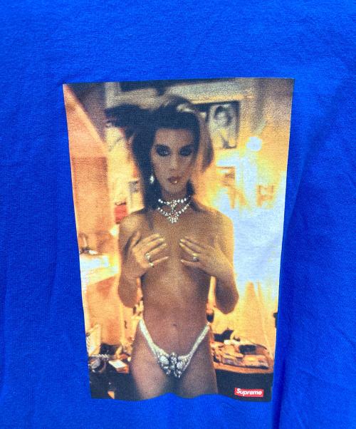 SUPREME（シュプリーム）SUPREME (シュプリーム) Nan Goldin in Rhinestone Tee ブルー サイズ:Mの古着・服飾アイテム