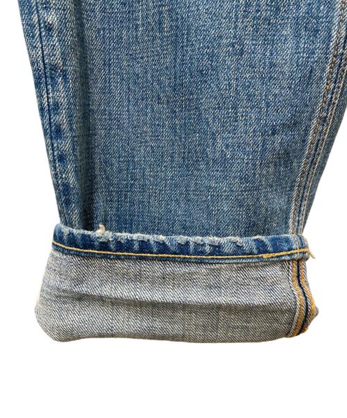 Denham（デンハム）Denham (デンハム) ダメージ加工パッチワークデニムパンツ スカイブルー サイズ:73.5cm (W29)の古着・服飾アイテム