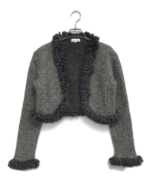 Christian Dior（クリスチャン ディオール）Christian Dior (クリスチャン ディオール) 装飾ウールジャケット グレー サイズ:Mの古着・服飾アイテム