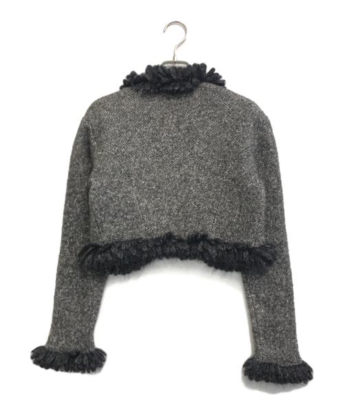 Christian Dior（クリスチャン ディオール）Christian Dior (クリスチャン ディオール) 装飾ウールジャケット グレー サイズ:Mの古着・服飾アイテム