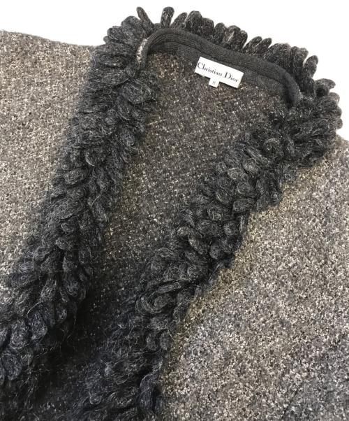 Christian Dior（クリスチャン ディオール）Christian Dior (クリスチャン ディオール) 装飾ウールジャケット グレー サイズ:Mの古着・服飾アイテム