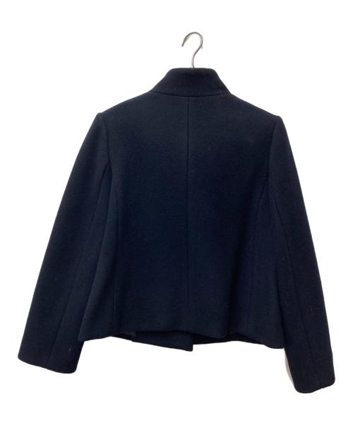 M-PREMIER（エムプルミエ）M-PREMIER (エムプルミエ) ラムメルトンスタンドカラーショートコート　A238-008 ネイビー サイズ:38の古着・服飾アイテム