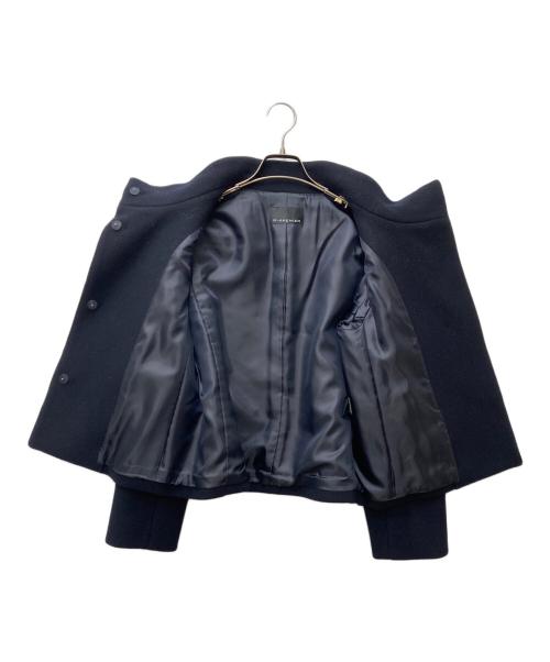 M-PREMIER（エムプルミエ）M-PREMIER (エムプルミエ) ラムメルトンスタンドカラーショートコート　A238-008 ネイビー サイズ:38の古着・服飾アイテム