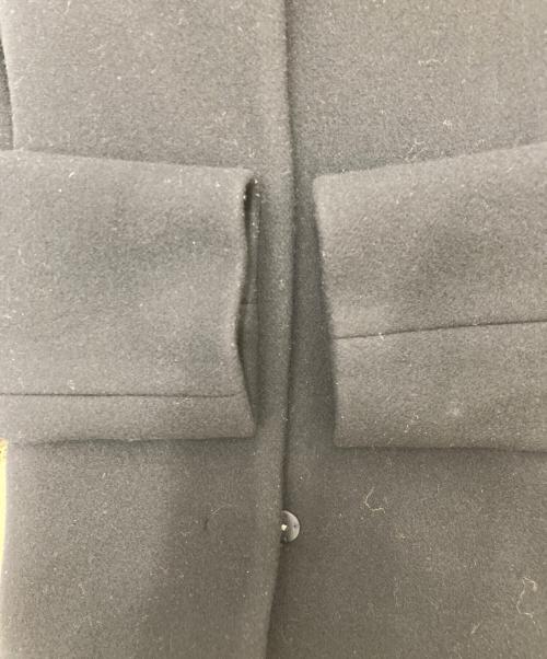 M-PREMIER（エムプルミエ）M-PREMIER (エムプルミエ) ラムメルトンスタンドカラーショートコート　A238-008 ネイビー サイズ:38の古着・服飾アイテム