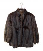 SAGA MINKサガミンク）の古着「毛皮ハーフコート」｜ブラウン