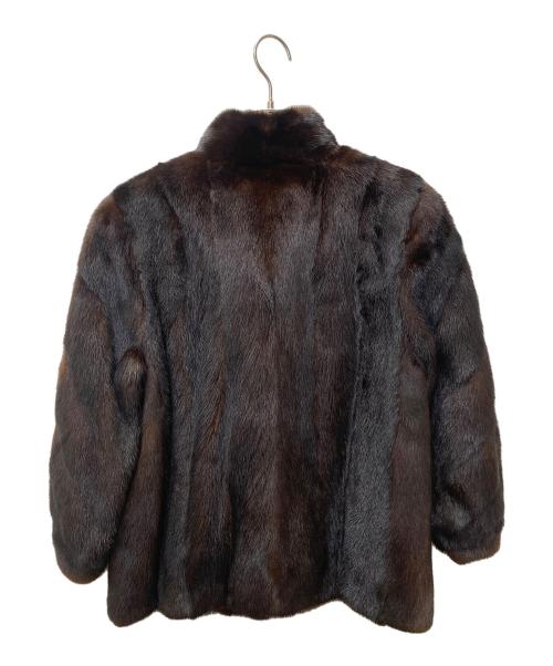SAGA MINK（サガミンク）SAGA MINK (サガミンク) 毛皮ハーフコート ブラウン サイズ:13の古着・服飾アイテム