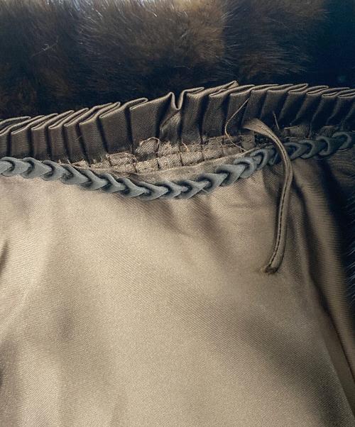 SAGA MINK（サガミンク）SAGA MINK (サガミンク) 毛皮ハーフコート ブラウン サイズ:13の古着・服飾アイテム