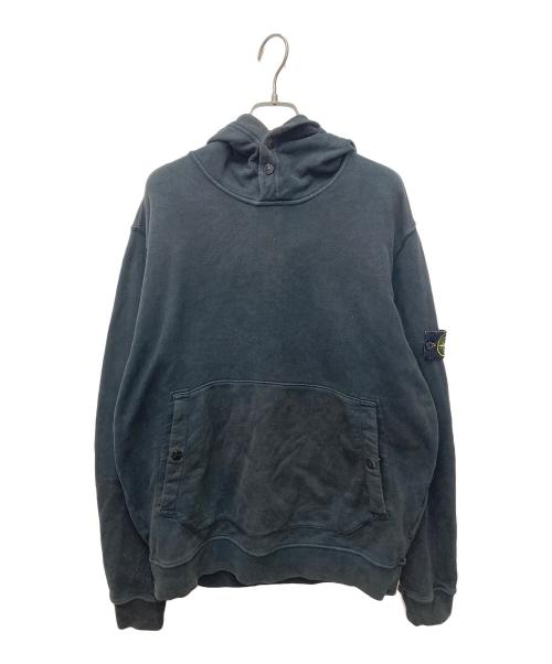 STONE ISLAND（ストーンアイランド）STONE ISLAND (ストーンアイランド) アームロゴプルオーバーパーカー ブラック サイズ:XLの古着・服飾アイテム