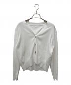 SOEJUソージュ）の古着「Vネックショートニットカーディガン」｜ホワイト