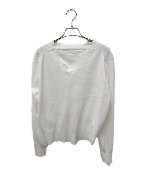 SOEJU（ソージュ）SOEJU (ソージュ) Vネックショートニットカーディガン ホワイト サイズ:Freeの古着・服飾アイテム