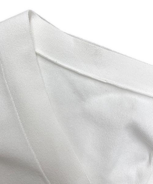 SOEJU（ソージュ）SOEJU (ソージュ) Vネックショートニットカーディガン ホワイト サイズ:Freeの古着・服飾アイテム