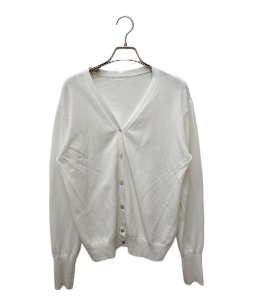 SOEJU（ソージュ）SOEJU (ソージュ) Vネックニットカーディガン ホワイト サイズ:Mの古着・服飾アイテム