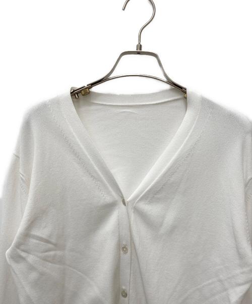 SOEJU（ソージュ）SOEJU (ソージュ) Vネックニットカーディガン ホワイト サイズ:Mの古着・服飾アイテム