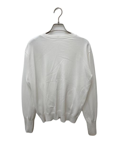 SOEJU（ソージュ）SOEJU (ソージュ) Vネックニットカーディガン ホワイト サイズ:Mの古着・服飾アイテム