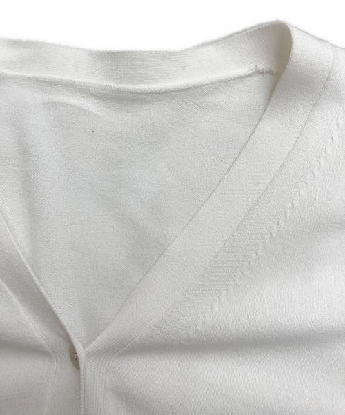 SOEJU（ソージュ）SOEJU (ソージュ) Vネックニットカーディガン ホワイト サイズ:Mの古着・服飾アイテム