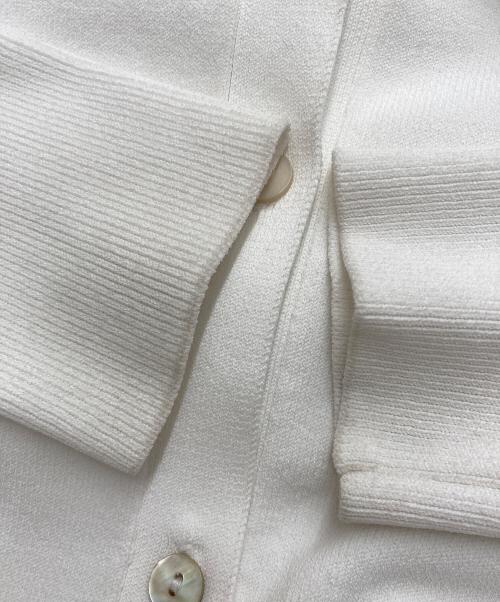 SOEJU（ソージュ）SOEJU (ソージュ) Vネックニットカーディガン ホワイト サイズ:Mの古着・服飾アイテム