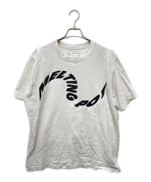 sacai（サカイ）sacai (サカイ) Melting Pot T-shirts　19-0002S ホワイト サイズ:4の古着・服飾アイテム
