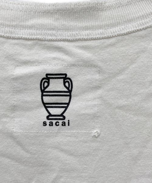sacai（サカイ）sacai (サカイ) Melting Pot T-shirts　19-0002S ホワイト サイズ:4の古着・服飾アイテム
