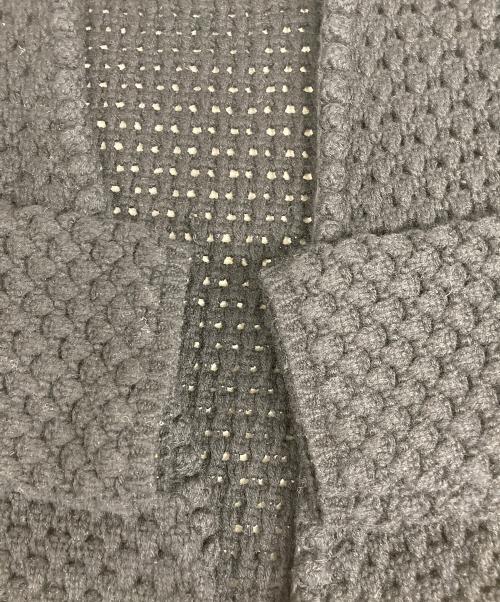 MaxMara（マックスマーラ）MaxMara (マックスマーラ) カシミヤ混フリンジカーディガン ブラック サイズ:Sの古着・服飾アイテム