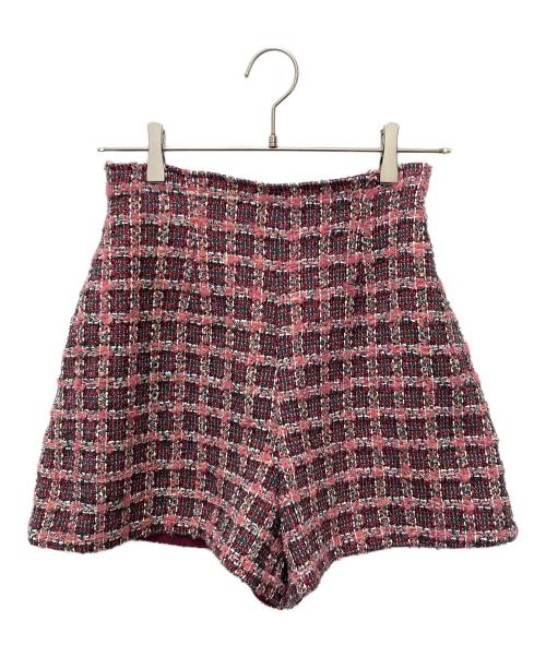 Loulou Willoughby（ルルウィルビー）Loulou Willoughby (ルルウィルビー) TOURNIER ツイードショートパンツ ショッキングピンク サイズ:1 未使用品の古着・服飾アイテム
