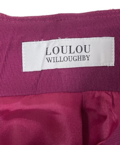 Loulou Willoughby（ルルウィルビー）Loulou Willoughby (ルルウィルビー) TOURNIER ツイードショートパンツ ショッキングピンク サイズ:1 未使用品の古着・服飾アイテム