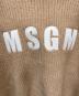 中古・古着 MSGM (エムエスジーエム) エンブロイダリー リブニットパーカー ベージュ サイズ:XS：15000円