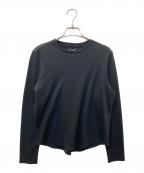 theoryセオリー）の古着「Clinton Knit 2 Shirt Tail Tee」｜ブラック