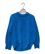 MACPHEEマカフィー）の古着「ラムカシミヤハイゲージクルーネックプルオーバー」｜スカイブルー