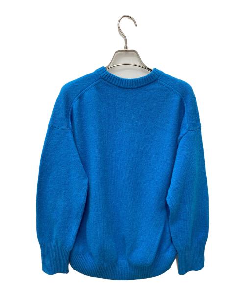 MACPHEE（マカフィー）MACPHEE (マカフィー) ラムカシミヤハイゲージクルーネックプルオーバー スカイブルー サイズ:Sの古着・服飾アイテム