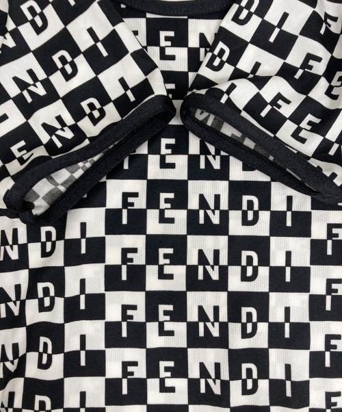 FENDI（フェンディ）FENDI (フェンディ) Tシャツ ホワイト×ブラック サイズ:42の古着・服飾アイテム