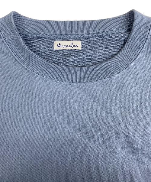 STEVEN ALAN（スティーブンアラン）STEVEN ALAN (スティーブンアラン) ウラケ セットイン クルーネック スウェット ブルー サイズ:Mの古着・服飾アイテム