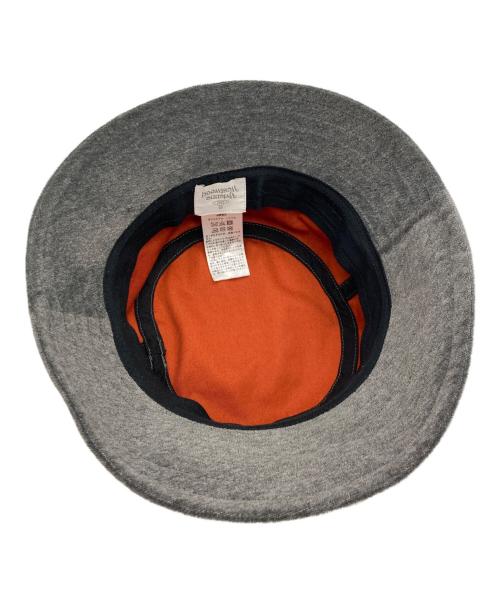 Vivienne Westwood（ヴィヴィアンウエストウッド）Vivienne Westwood (ヴィヴィアンウエストウッド) ベロアハット グレー サイズ:S~Mの古着・服飾アイテム