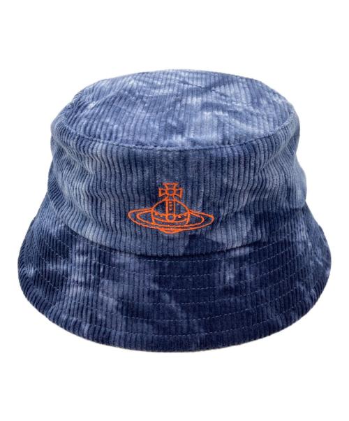 Vivienne Westwood（ヴィヴィアンウエストウッド）Vivienne Westwood (ヴィヴィアンウエストウッド) コーデュロイハット ブルー サイズ:Ｓ～Ｍ 未使用品の古着・服飾アイテム