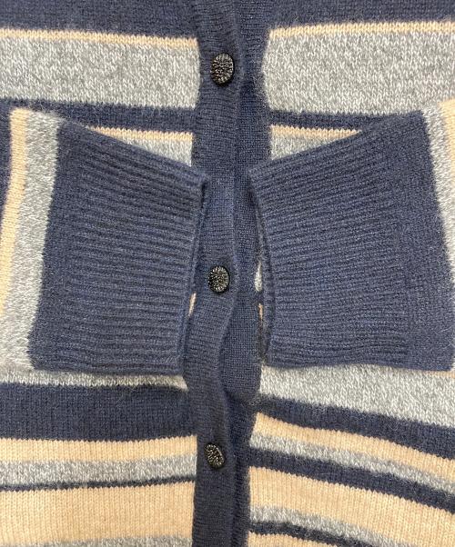 白田のカシミヤ（シラタノカシミヤ）白田のカシミヤ (シラタノカシミヤ) カシミヤニットカーディガン マルチカラー サイズ:36の古着・服飾アイテム