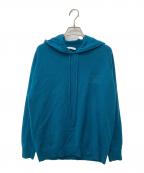 MaxMaraマックスマーラ）の古着「ロゴ刺繍ニットパーカー　13660213」｜グリーン