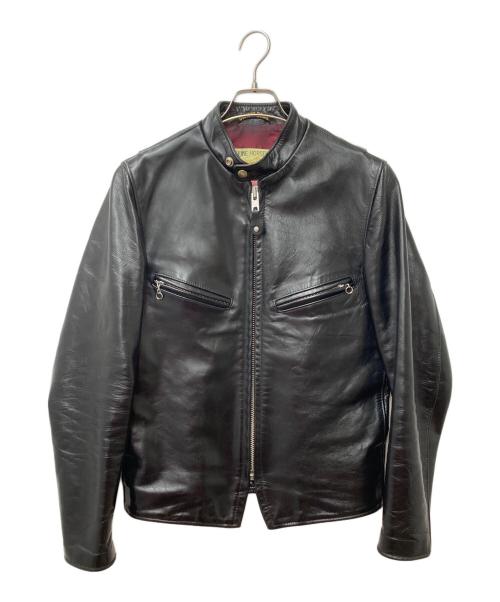 Schott（ショット）Schott (ショット) 641XXHホースハイドシングルライダースレザージャケット ブラック サイズ:34(S~M)の古着・服飾アイテム