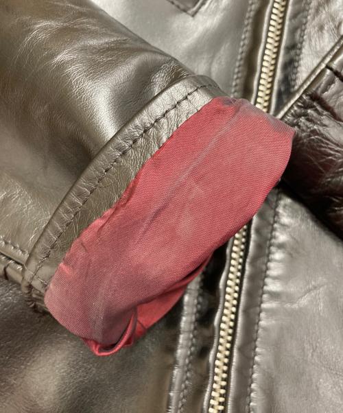 Schott（ショット）Schott (ショット) 641XXHホースハイドシングルライダースレザージャケット ブラック サイズ:34(S~M)の古着・服飾アイテム