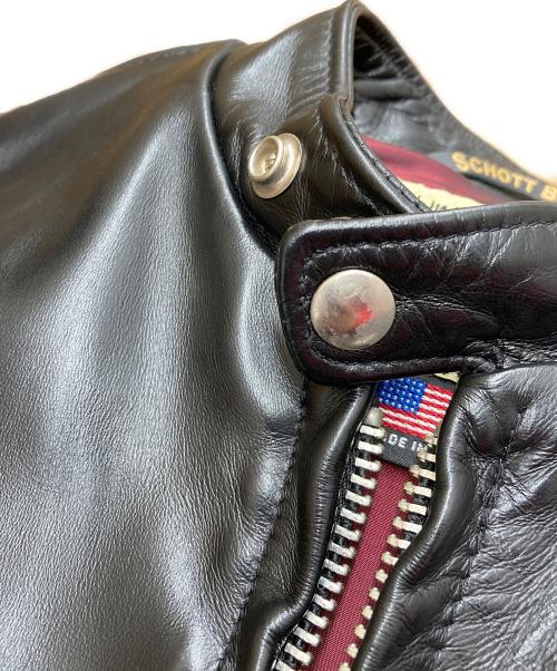 Schott（ショット）Schott (ショット) 641XXHホースハイドシングルライダースレザージャケット ブラック サイズ:34(S~M)の古着・服飾アイテム