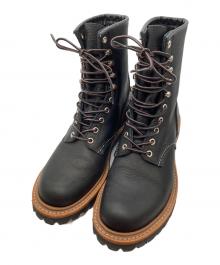 RED WING（レッドウィング）の古着「8" LOGGER BOOTS　4501」｜ブラック