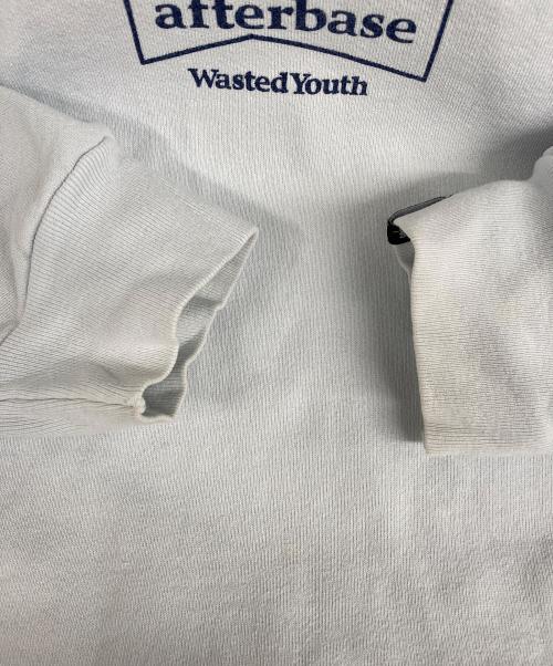 WASTED YOUTH（ウェイステッドユース）WASTED YOUTH (ウェイステッドユース) AFTERBASE (アフターベース) プリントパーカー ブルー サイズ:Ｌの古着・服飾アイテム
