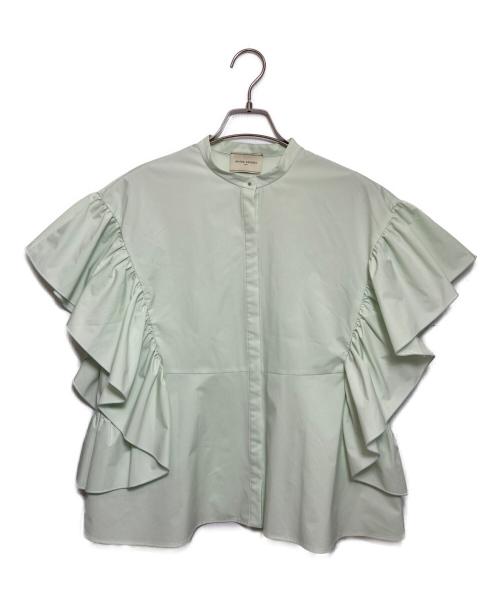 UNITED ARROWS（ユナイテッドアローズ）UNITED ARROWS (ユナイテッドアローズ) イージー フレアスリーブ ブラウス グリーン サイズ:表記なしの古着・服飾アイテム