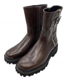 CHARLES & KEITH（チャールズアンドキース）の古着「リンドン サイドジップアンクルブーツ　90920160」｜ブラウン