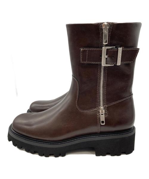 CHARLES & KEITH（チャールズアンドキース）CHARLES & KEITH (チャールズアンドキース) リンドン サイドジップアンクルブーツ　90920160 ブラウン サイズ:23.5の古着・服飾アイテム