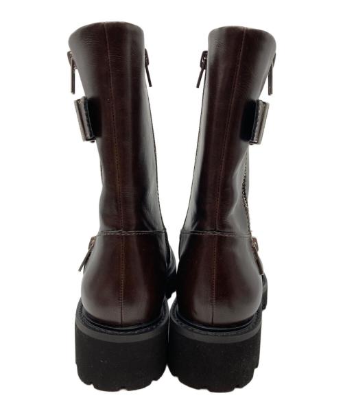 CHARLES & KEITH（チャールズアンドキース）CHARLES & KEITH (チャールズアンドキース) リンドン サイドジップアンクルブーツ　90920160 ブラウン サイズ:23.5の古着・服飾アイテム
