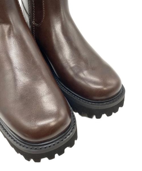 CHARLES & KEITH（チャールズアンドキース）CHARLES & KEITH (チャールズアンドキース) リンドン サイドジップアンクルブーツ　90920160 ブラウン サイズ:23.5の古着・服飾アイテム