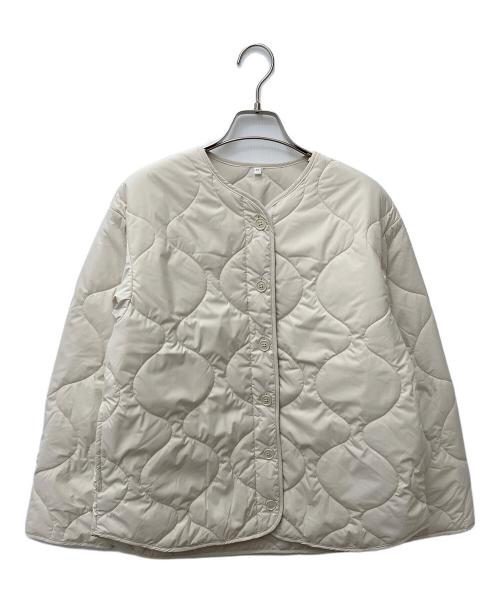無印良品（ムジルシリョウヒン）無印良品 (ムジルシリョウヒン) ふんわり中わたキルティングジャケット ホワイト サイズ:Mの古着・服飾アイテム